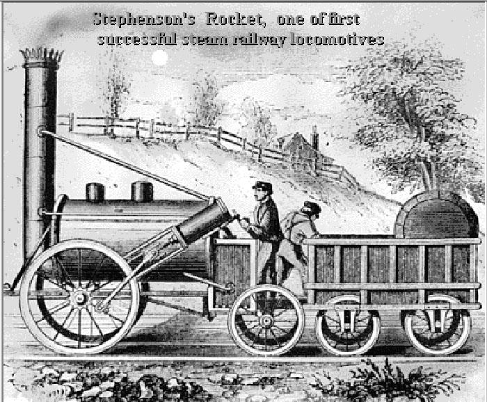hipotetski Carnotov toplinski motor koji je osnovni teorijski model za sve toplinske motore. 189: George Stephenson - lokomotiva "Rocket"(slika 5).