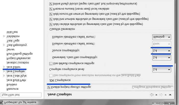 και ορίζουμε το compliance level σε 1.