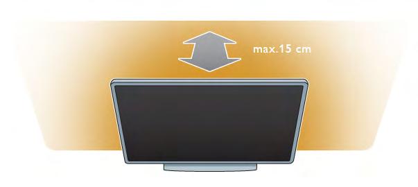 2 Ρύθµιση 2.1 Βάση τηλεόρασης και ανάρτηση σε τοίχο Βάση τηλεόρασης Οι οδηγίες τοποθέτησης για τη βάση της τηλεόρασης περιλαµβάνονται στον Οδηγό γρήγορης εκκίνησης που συνόδευε την τηλεόραση.