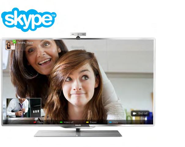 6 Skype 6.1 Τι είναι το Skype; Με το Skype µπορείτε να πραγµατοποιείτε δωρεάν βιντεοκλήσεις στην τηλεόρασή σας.