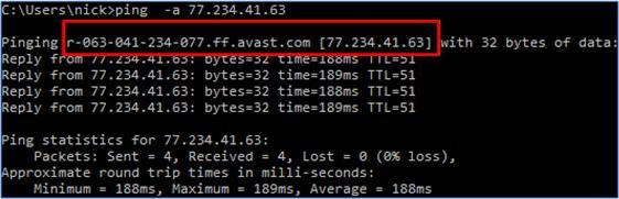 Εικόνα 6: Οι υπηρεσίες (services) που εκτελούνται στα Windows Από την άλλη πλευρά μπορούμε να ελέγξουμε την διεύθυνση IP του προορισμού χρησιμοποιώντας την εντολή ping με την παράμετρο -a, ώστε να