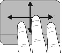 Για αντίστροφη περιστροφή, μετακινήστε το δεξί δείκτη κατά τον ίδιο τρόπο αριστερόστροφα. ΣΗΜΕΙΩΣΗ Η περιστροφή είναι απενεργοποιημένη από προεπιλογή, από το εργοστάσιο.
