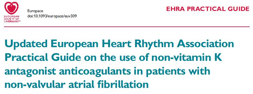 Note that American guidelines do not recommend NOAC in