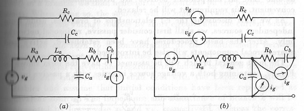 Slika 16: Pomjeranje naponskih i strujnih generatora. spajaju, kao na Slici 16. Ova transformacija rezultuje ekvivalentnim kolom jer će jednačine dobijene primjenom KZN biti nepromijenjene.