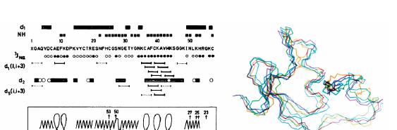 1986:Določena je struktura proteina tako z NMR spektroskopijo, kot tudi proteinsko kristalografijo 2002 Kurt Wüthrich prejme Nobelovo nagrado za kemijo Jedrska ali nuklearna magnetna resonanca (NMR)