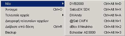3.i Εισαγωγή καναλιών Υπάρχει η δυνατότητα να κατεβάσετε έτοιµες ρυθµίσεις από το Internet, και να τις χρησιµοποιήσετε ολόκληρες ή ένα µέρος από αυτές. Μπορείτε να βρείτε ρυθµίσεις π.χ. στις παρακάτω σελίδες: Οι πιο ανανεωµένες ρυθµίσεις για το DVB2000 (Nokia 9500/960x) υπάρχουν στη σελίδα: www.