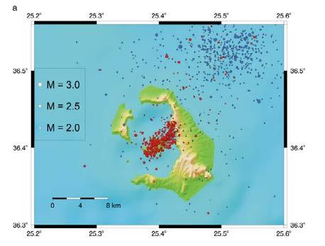 2.2.3 Απεικονίσεις Αρχικά θα μελετηθούν οι μετακινήσεις των σταθμών σε σύγκριση τα προηγούμενα έτη όπου και είχε παρατηρηθεί η έντονη σεισμική δραστηριότητα καθώς και η σεισμική δραστηριότητα κατά τα