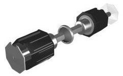 Gear mechanism 10:1 Στήριγμα τοίχου μανιβέλας Handle wall clip bracket 765-0-300-0 Λευκό White 765-0-300-03 Μαύρο Black 765-0-300-09