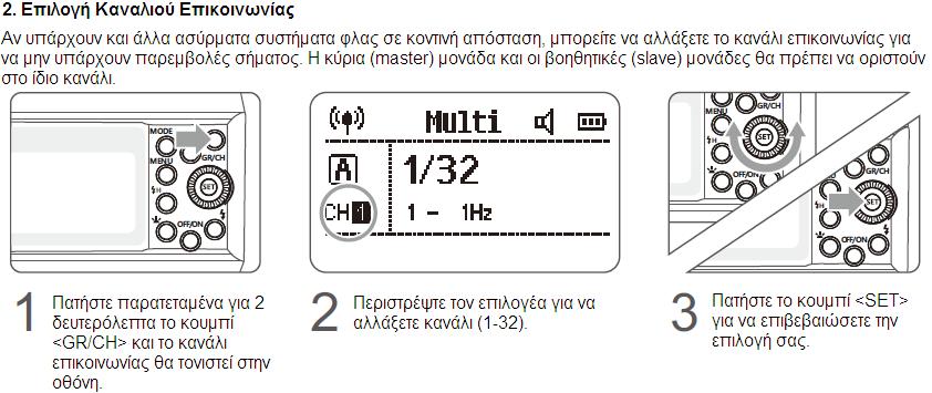 ΑΣΥΡΜΑΤΗ ΕΠΙΚΟΙΝΩΝΙΑ ΦΛΑΣ ΜΕ ΡΑΔΙΟΣΥΧΝΟΤΗΤΕΣ(2.4G) Το ΑD600ΒΜ διαθέτει το σύστημα Χ ραδιοσυχνοτήτων 2.4G της GODOX που είναι συμβατό και με άλλα προϊόντα της εταιρείας.