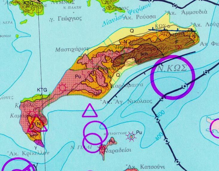 Σχήµα 4.4 Νεοτεκτονικός χάρτης της ευρύτερης περιοχής κλίµακας 1:100.000 (Ι.Γ.Μ.Ε).