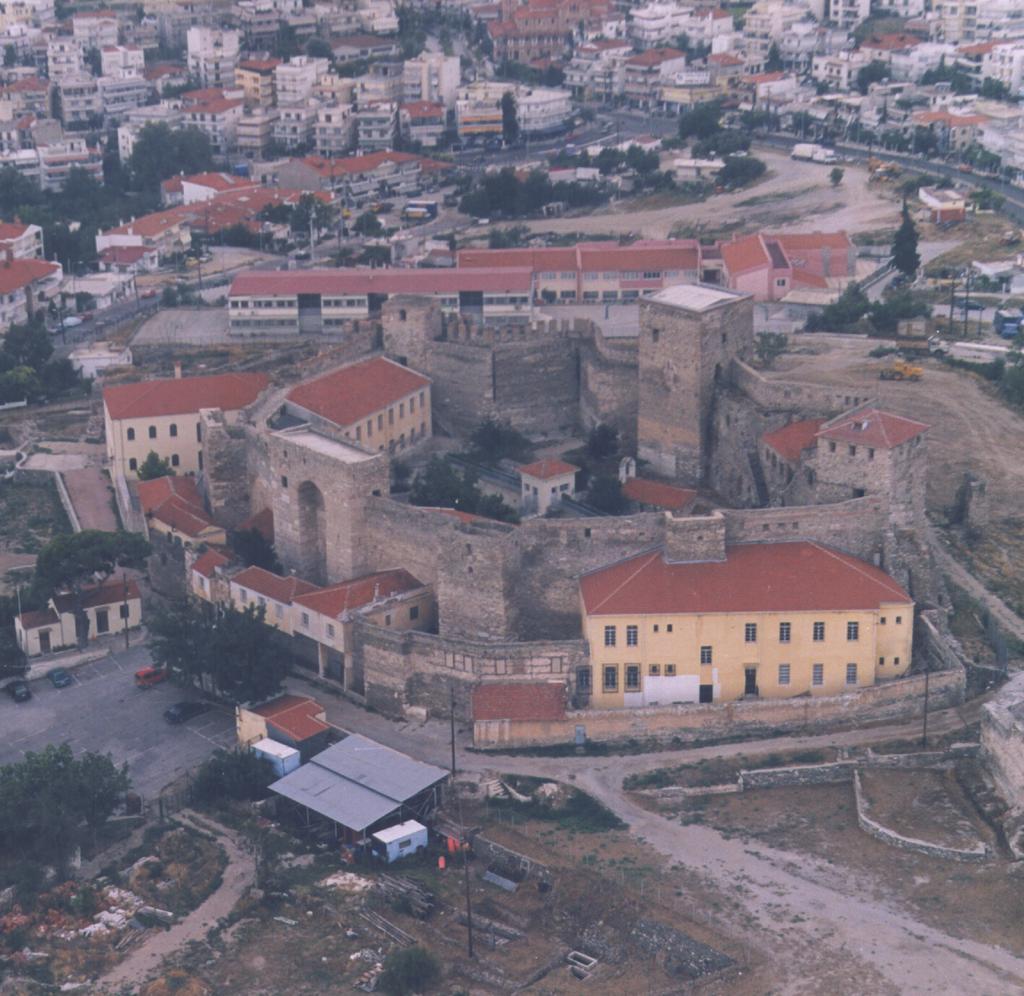 Πανοραμική εικόνα του Επταπυργίου, της Ακρόπολης της Θεσσαλονίκης (Γεντί Κουλέ).
