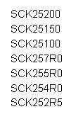 R-T Characteristic Curves (representative) SCK200R7~SCK2080 SCK20R0~SCK20200 0000 000 000 00 00 0 SCK2080 SCK2050 SCK2020 SCK208R0 SCK206R8 0. SCK205R0 SCK204R0 SCK202R5 SCK20R5 SCK200R7 0.