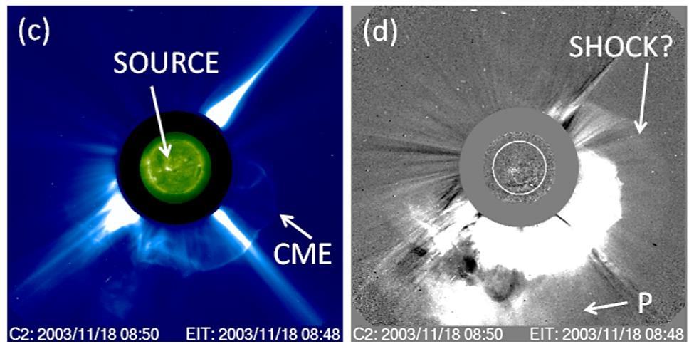 (Solar and Heliospheric Observatory). Εικόνα 2.4: Τυπικές εικόνες μιας CME από τον στεμματογράφο του LASCO/SOHO με διαφορετικά χαρακτηριστικά σε κάθε περίπτωση.