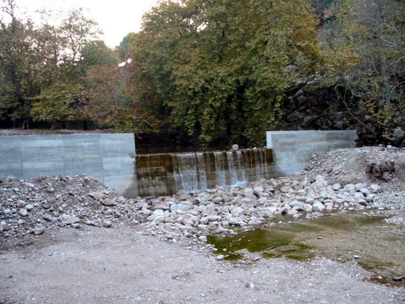 Εικόνα 15: Φράγμα συγκράτησης φερτών