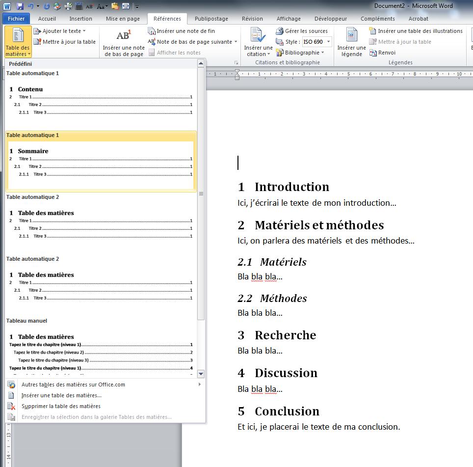 2.1.1 Utilisation d un logiciel de traitement de texte (8/11) Au début