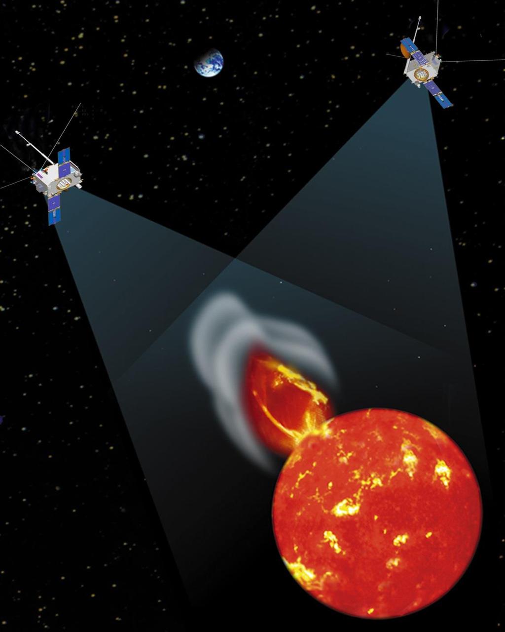 Η Διαστημική αποστολή STEREO NASA με δυο διαστημόπλοια που μελετούν τον Ήλιο και το
