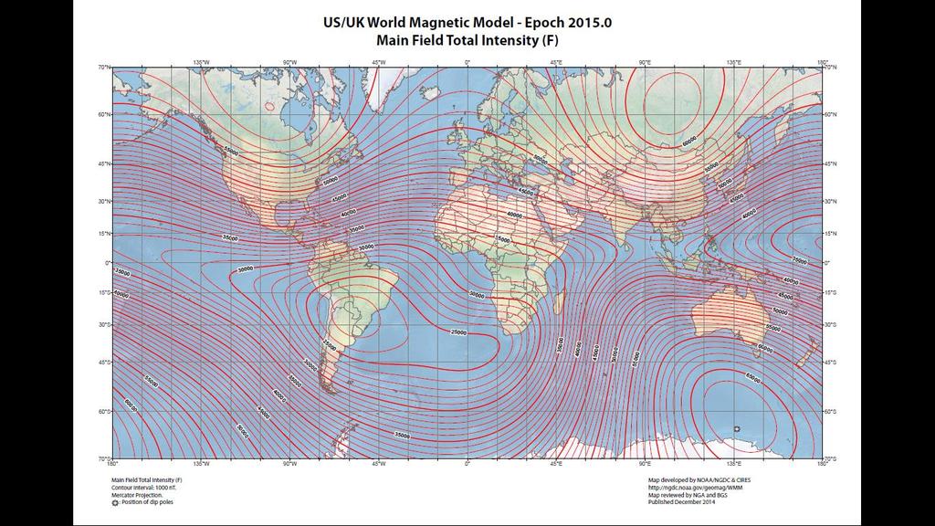 US/UK World Magnetic Model -- Epoch 2010.