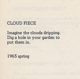 Yoko Ono Cloud Piece Οδηγίες για τη ζωή Κάθε σύντομο κείμενο ζητάει από τον