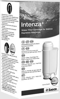 Φίλτρο νερού INTENZA+ (Προαιρετικό) ΕΛΛΗΝΙΚΑ 11 Το φίλτρο νερού INTENZA + μπορεί να βελτιώσει την ποιότητα του νερού.