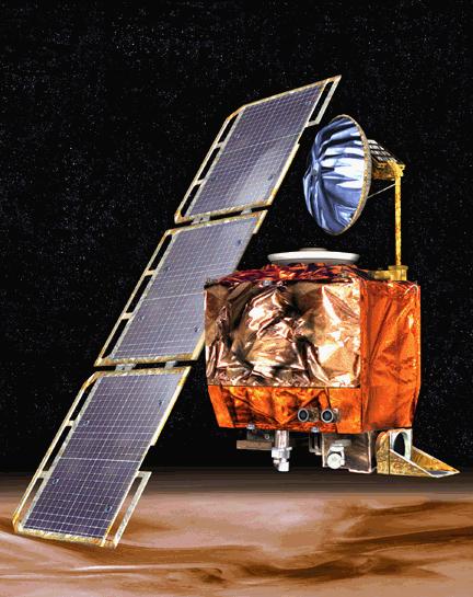 MCO (Mars Climate Orbiter) Lansiran: 11 decembra 1998. Marsu. Misija: Dizajniran je za ispitivanje klime i atmosfere Marsa.