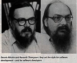 Οισχεδιαστέςτης C Dennis Ritchie Η γλώσσα C αναπτύχθηκε