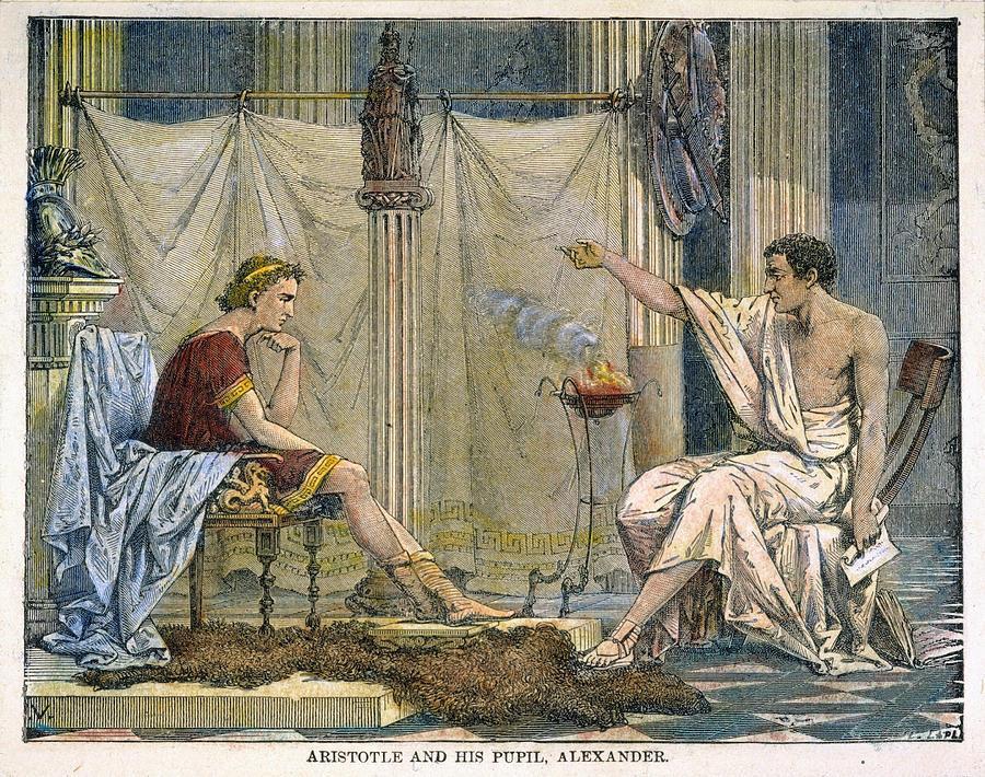Αριστοτέλης και Αλέξανδρος Το 345 π.χ.
