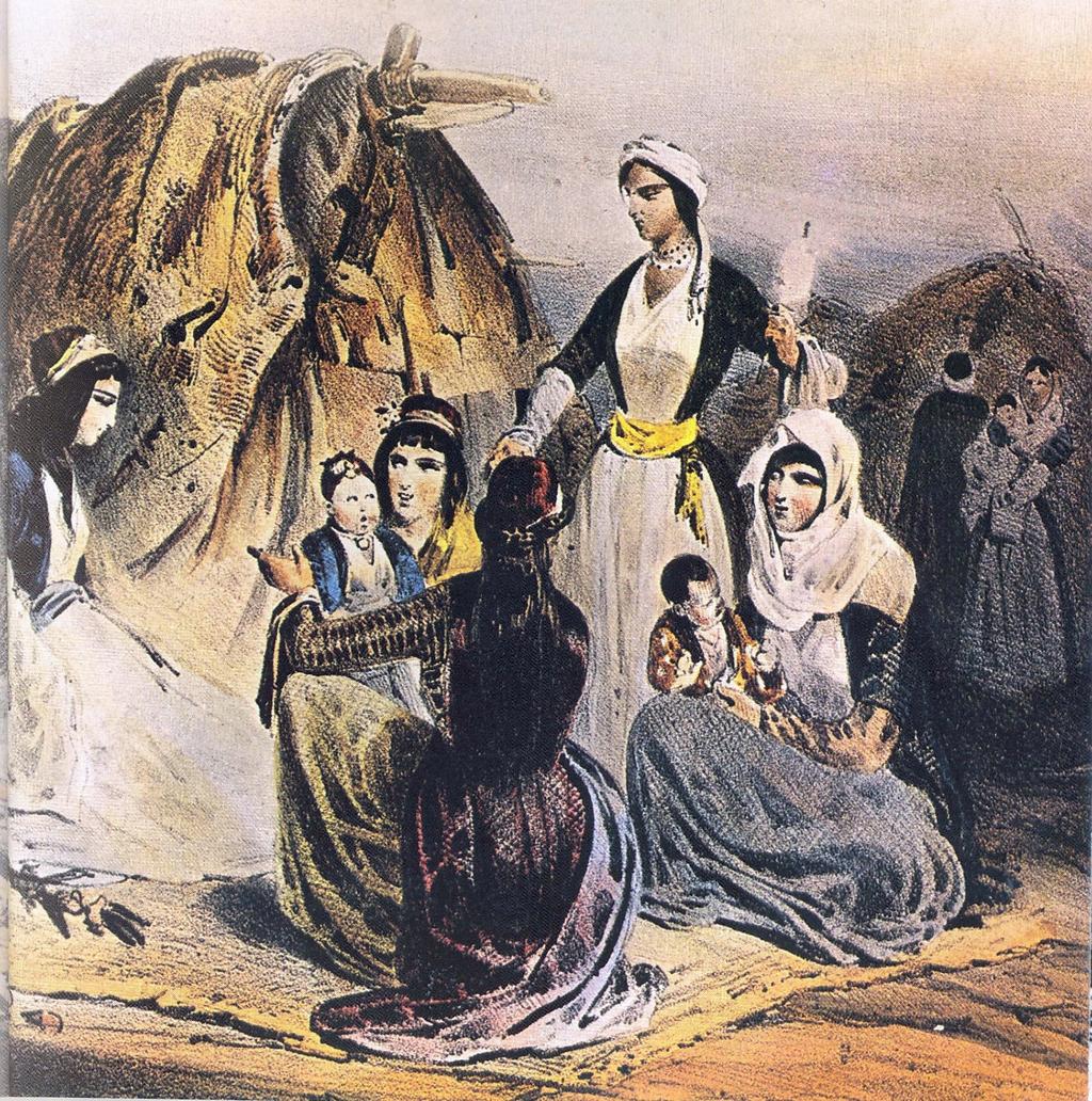 26. «Μεσολογγίτισσες προσφυγοπούλες στην Πάτρα με τα παιδιά τους» μετά την πτώση του Μεσολογγίου. 27.