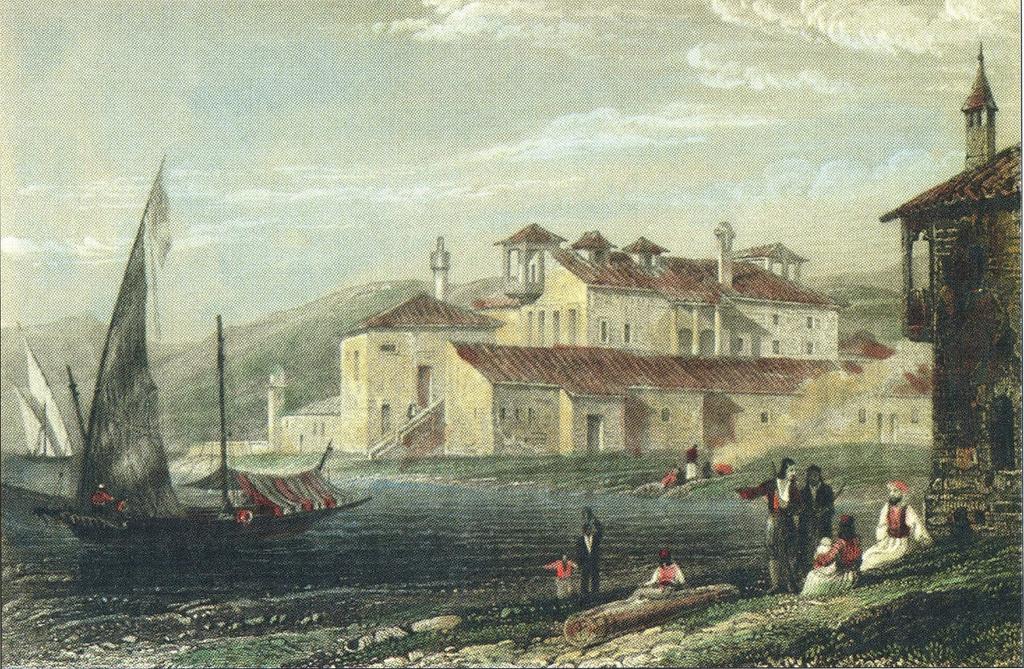 στρατωνιζόταν το σώμα των Σουλιωτών σωματοφυλάκων. Συγκεκριμένα ο Βύρωνας διέμενε στο υπερυψωμένο δωμάτιο που βλέπει προς τη λιμνοθάλασσα.