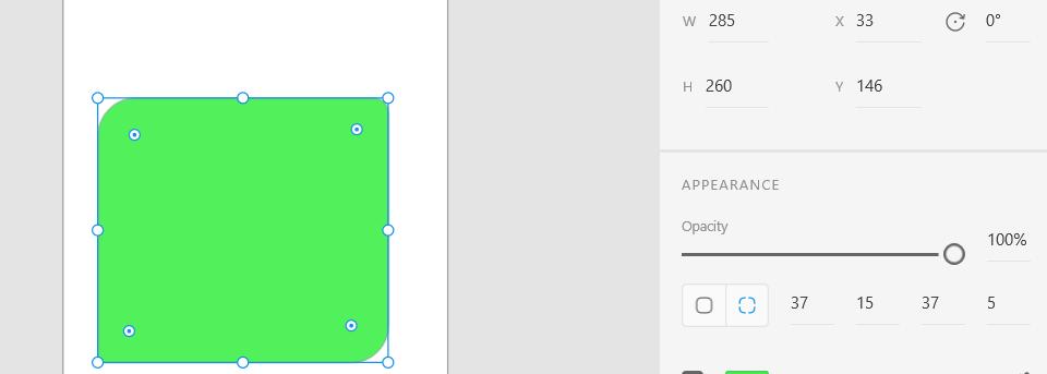 Or manually in the right menu set the radius of your corners.