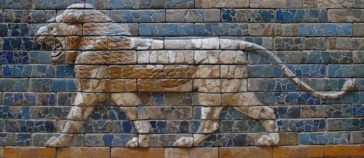 Once the fortitude of Babylon came to an end and it eventually died, all the buildings fell apart, and what was left of the Ishtar Gate was basically rubble.