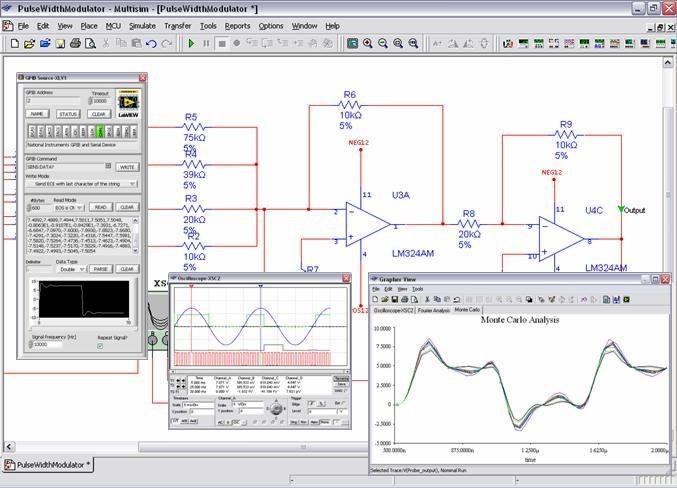 NI Multisim Εικόνα 2.2.2: Περιβάλλον NI Multisim To NI Multisim είναι ένα πρόγραμμα σχεδίασης σχηματικού και Προσομοίωσης.