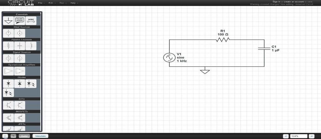 www.circuitlab.com Το Circuit Lab αποτελεί μια καινοτομία στον τομέα της Προσομοίωσης, είναι μια διαδικτυακή εφαρμογή προσομοίωσης ηλεκτρονικών κυκλωμάτων.