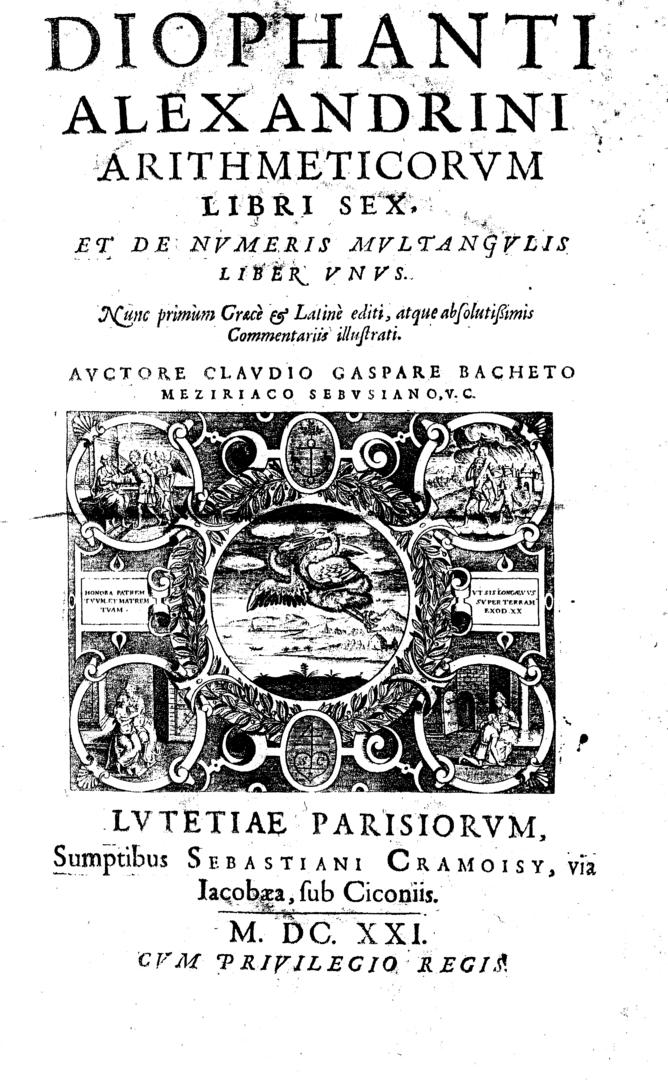 86 ΚΕΦΑΛΑΙΟ 2. ΔΙΟΦΑΝΤΙΚΕΣ ΕΞΙΣΩΣΕΙΣ καν για πρώτη φορά από τον Samuel Fermat στα 1670.