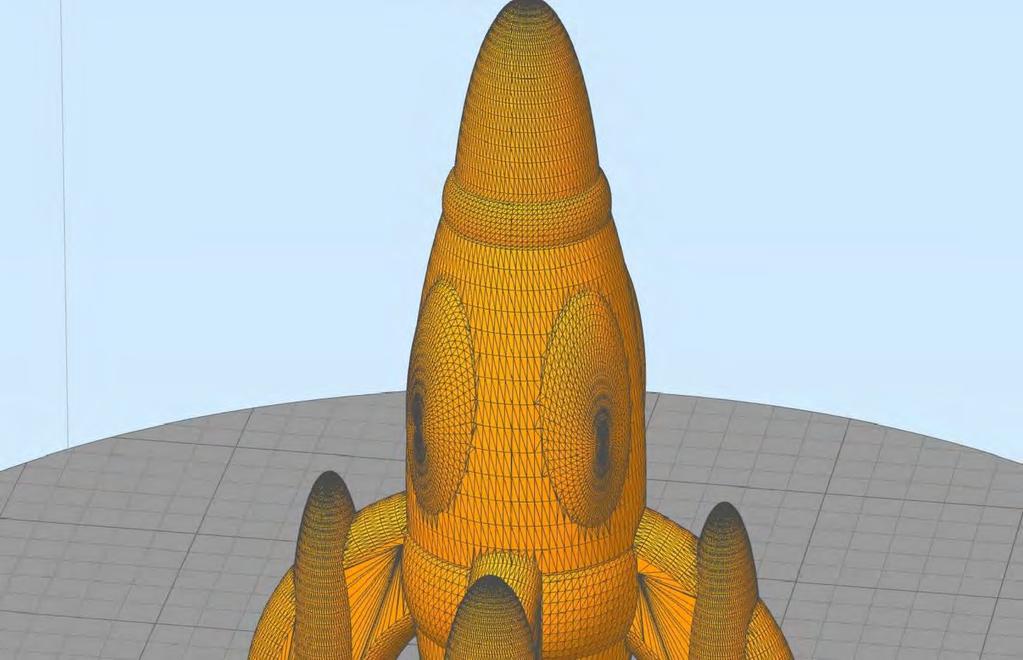 3D Printing Slicing Software Το stl αρχείο αποτυπώνει τον όγκο του αντικειμένου σε τρίγωνα.
