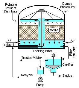 Επεξεργασία Βιομηχανικών Λυμάτων Διαδικασία φίλτρου αναρρόφησης: Οι αερόβιες συνθήκες διατηρούνται λόγω αέρα που ρέει μέσω της κλίνης με φυσική μεταφορά ή με αντλία.