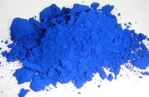 Prussian blue Το Prussian blue, με χημικό τύπο Fe 4 (Fe(CN) 6 ) 3, παρασκευάστηκε στα μέσα του 18 ου αιώνα και χρησιμοποιείται μέχρι σήμερα.
