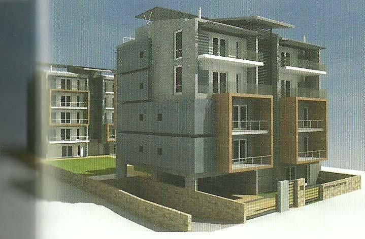 Το πρώτο οικιστικό έργο στην ελλάδα Κατασκευή ενός συγκροτήματος κατοικιών απο 26 διαμερίσματα σε δύο κτίρια.