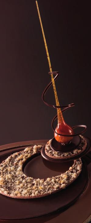 Gateau Praline a l'αncienne Τραγανή Βάση 1. Ζεσταίνουμε την πραλίνα μέχρι να μαλακώσει και στη συνέχεια προσθέτουμε σιγά σιγά το Crousticrep μέχρι να ομογενοποιηθεί στη πραλίνα.