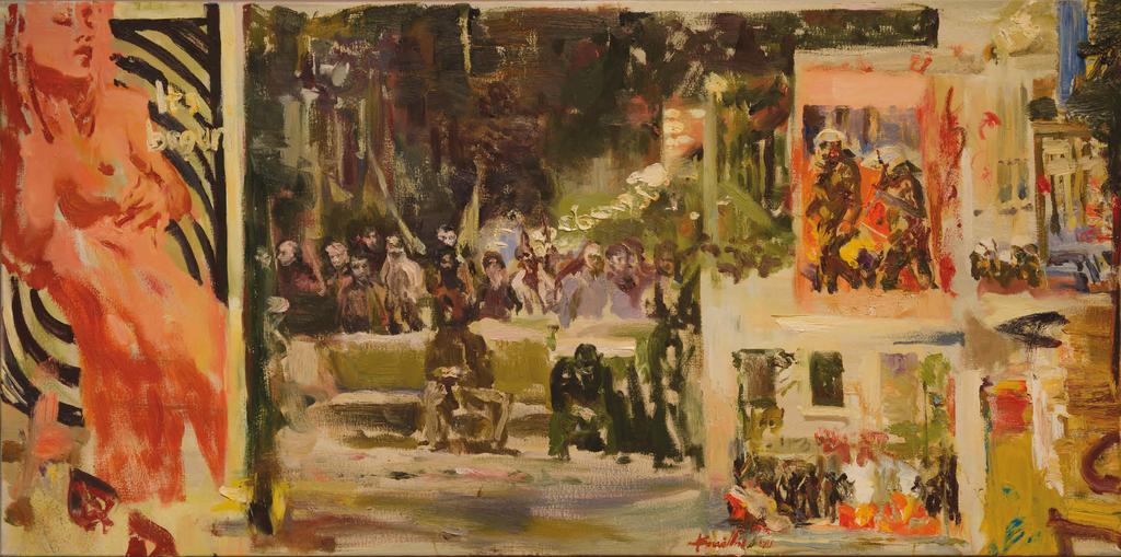 Leinwand 2 December / Δεκέμβρης / Dezember 2009 60 120 cm Oil on