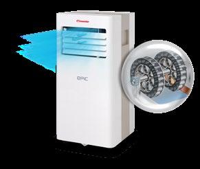 Μοντέλο EPIC Ψυκτική Απόδοση (Btu/h) 9.000 Ψυκτική Απόδοση (kwatt) 2.64 Eνεργειακή Κλάση (Ψύξη) A EER 2.