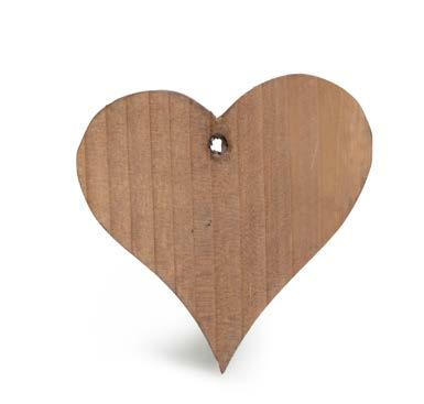 Φυσικό ξύλο καρδιά /