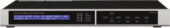 AMFCOAX-T1/T2/T4 Σειρά ψηφιακών διαμορφωτών HDMI σε DVB-T HD Headend Ενισχυτές n Διατίθεται με 1, 2 & 4 εισόδους HDMI n Έξοδος DVB-T για διανομή μέσω ομοαξονικού καλωδίου n Έξοδος IPTV για διανομή