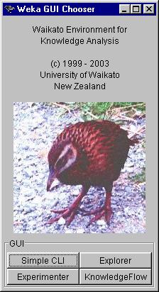 4 ο Κεφάλαιο - Εργαλεία Εξόρυξης Γνώσης ονομασία του προέρχεται από το εργαστήριο «Waikato Environment for Knowledge Analysis» του πανεπιστημίου του Waikato της Ν.Ζηλανδίας (http://www.cs.waikato.ac.