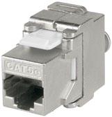 Zásuvka komunikačná Modular-Jack (keystone) Tienený KELine Giga Toolless Keystone Jack Category 6 KEJ-C6-S-TL 1 umožňuje beznástrojové pripojenie kábla s plným vodičom od 0,51 mm (AWG 