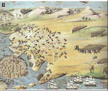 Ιστορία ΣΤ τάξης Γ Ενότητα «Η Μεγάλη Επανάσταση (1821-1830)» 3 Οι Μεσολογγίτες απέκρουσαν την πολιορκία από τα στρατεύµατα του Κιουταχή Η πολιορκία του Μεσολογγίου κράτησε σχεδόν ένα χρόνο.