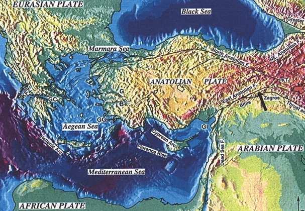 Σχήµα 1.2 Βελτιωµένος χάρτης για την ευρύτερη περιοχή της Ελλάδος.