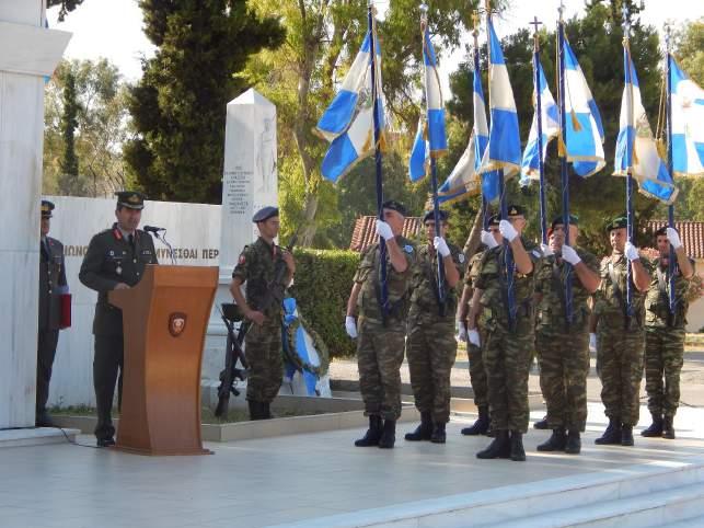 Γενικού Επιτελείου Στρατού Υποστράτηγου Παναγιώτη Φαραντάτου, του Διευθυντή Β Κλάδου του Γενικού Επιτελείου Στρατού