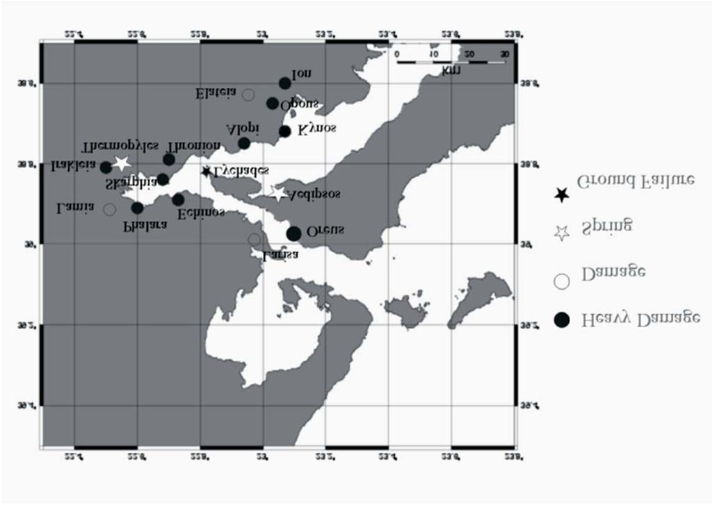 earthquakes occurred in the area of Maliakos Gulf during the 5th and 3rd centuries BC(Papaioannou et al.