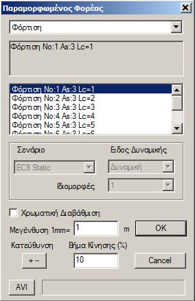 Ενεργοποιήστε, τροποποιήστε την Κλίμακα και το Βήμα Κίνησης, ώστε να λάβετε την καλύτερη απεικόνιση.