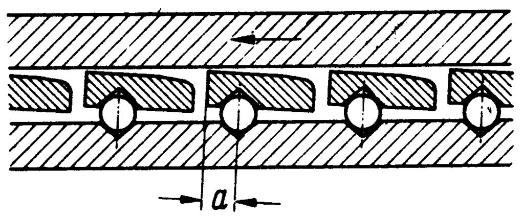 58 Na prethodnoj slici je prikazan aksijalni klizni ležaj s čvrstim segmentima.